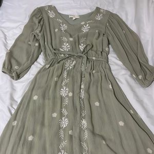 Chelsea & Violet Sage Green Girls M Dress